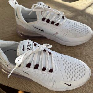Nike Kids Air Max 270 Burgundy/White, Size , excellent condition